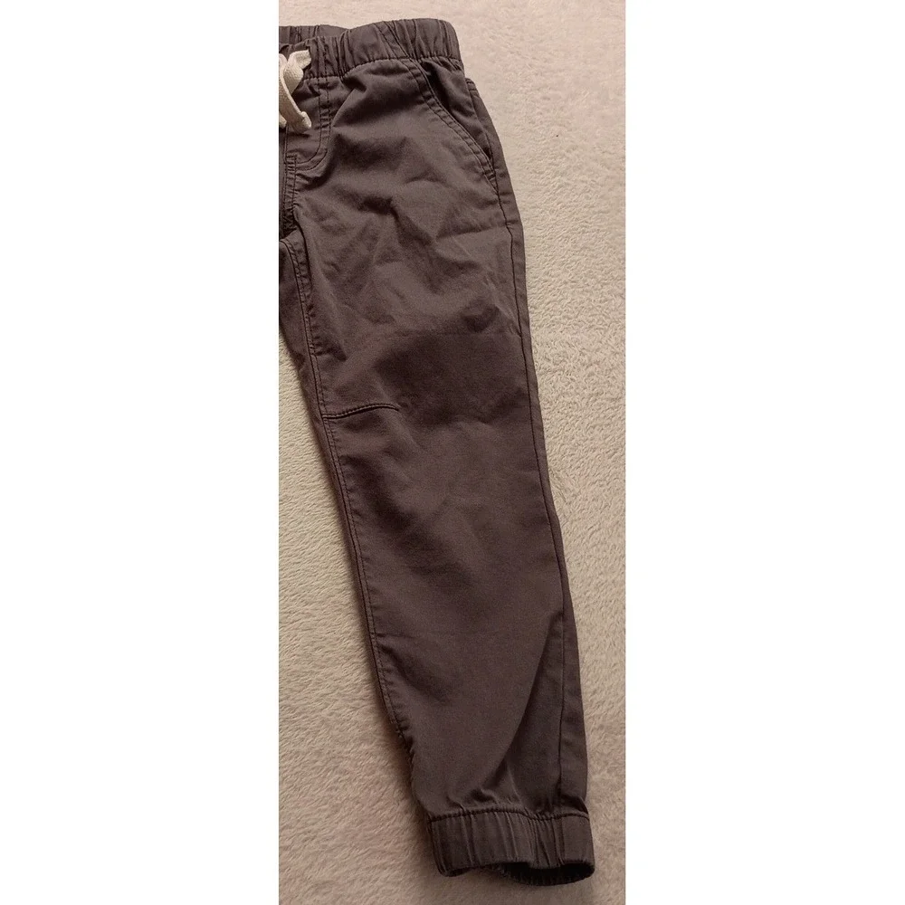 Cat & Jack Toddler Boys Gray Jogger Pants Size 4T Elastic Waist Drawstring NWOT